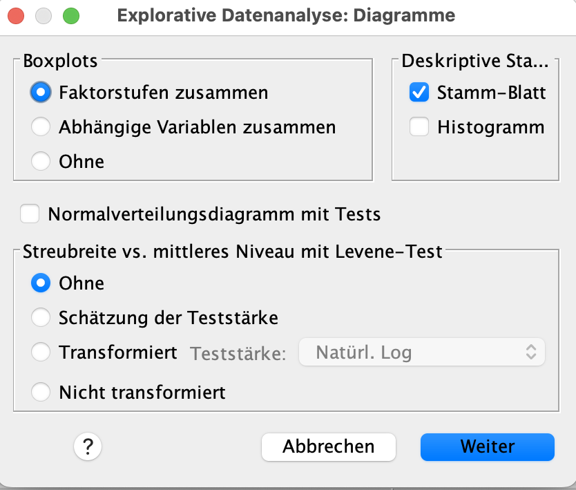 t-Test fr unabhngige Stichproben in SPSS