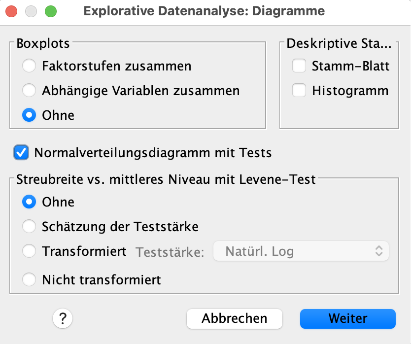 t-Test fr unabhngige Stichproben in SPSS