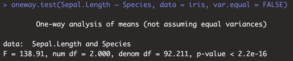 Varianzanalyse (ANOVA) in R Varianzanalyse (ANOVA) in R